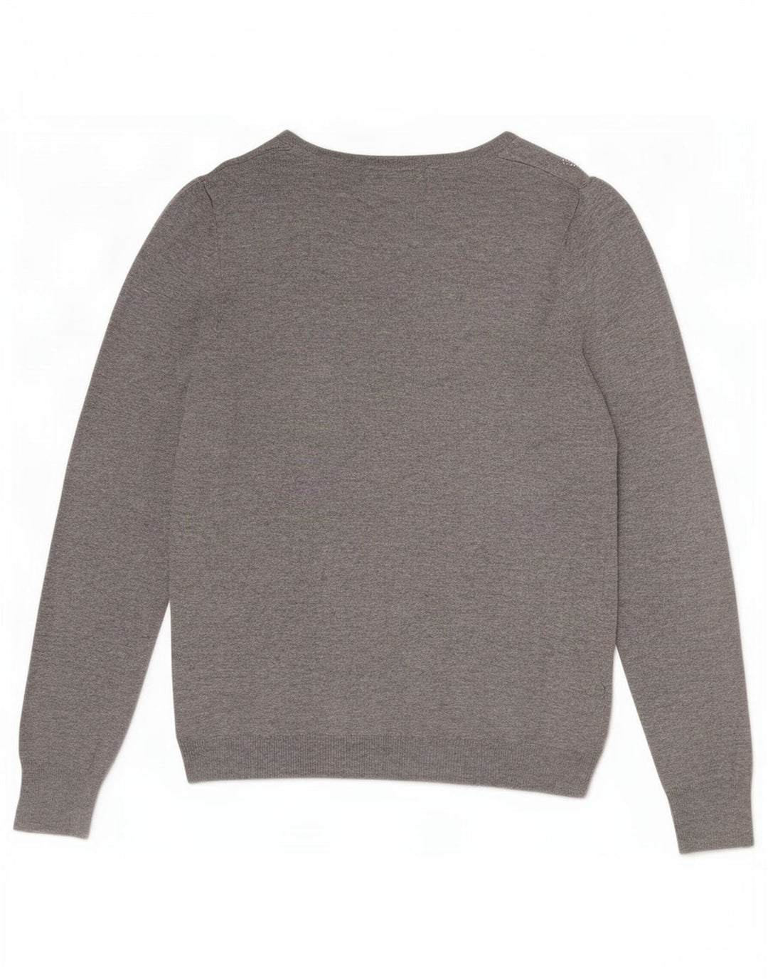 Marks & Spencer Dame Boat Neck Jumper Sweater UK 10 Small Grey Flecked