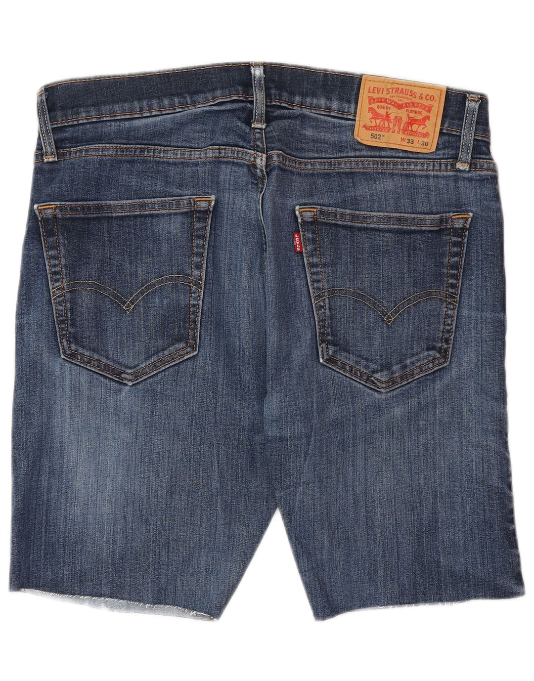 LEVI'S Herre 502 denimshorts W33 Medium Blue Bomuld