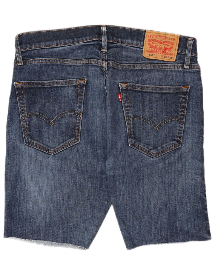 LEVI'S Herre 502 denimshorts W33 Medium Blue Bomuld