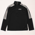 Adidas Boys Climalite Pullover med lynlås-hals træningsdragt Top 9-10 år Sort