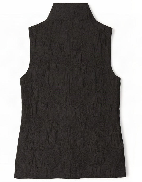 Massimo Dutti Dame Ærmeløs bluse Top UK 6 XS Sort Polyester