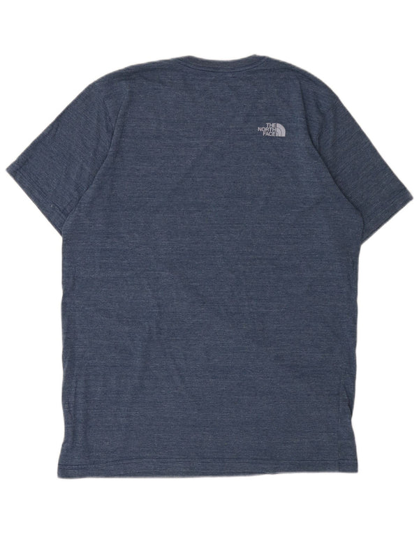 The North Face Herre Slim Fit Grafisk T-Shirt Top Stor Blå Flecked