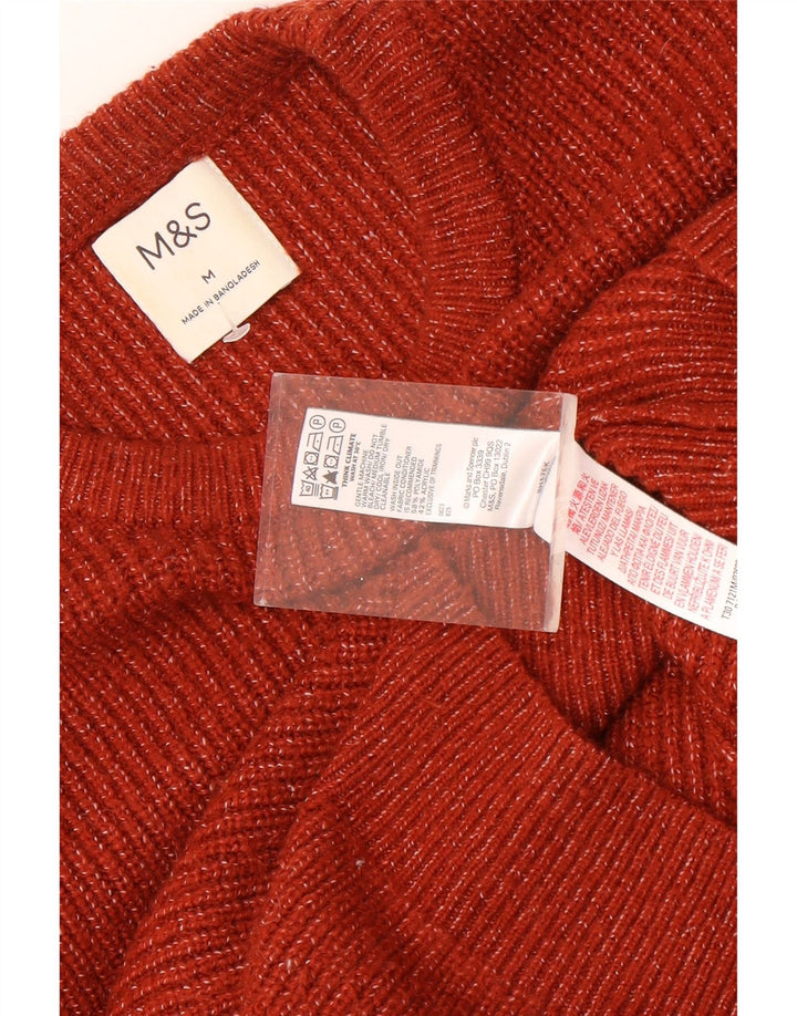 Marks & Spencer Herre sweater med rund hals, medium brun flækket