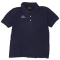 Kappa Dame Polo Shirt UK 12 Medium Navy Blue Bomuld