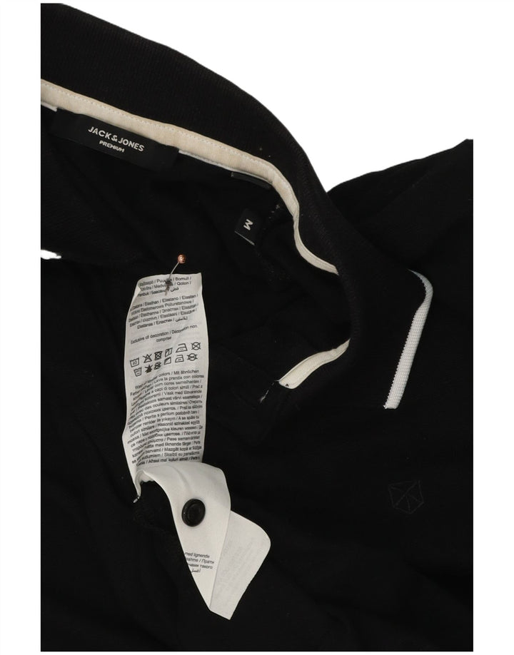 Jack & Jones herre poloshirt Medium sort bomuld