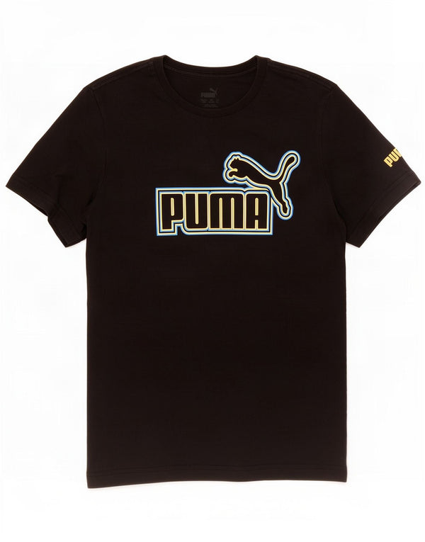 Puma Boys Grafisk T-Shirt Top 13-14 år Sort