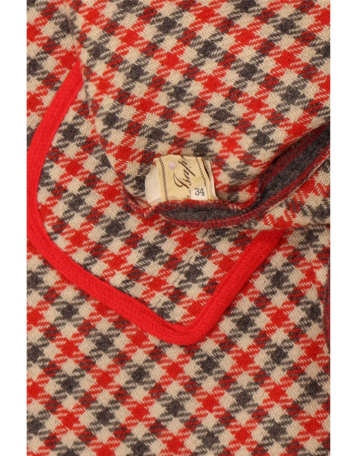 Vintage Cape Coat til kvinder One Size grå uld