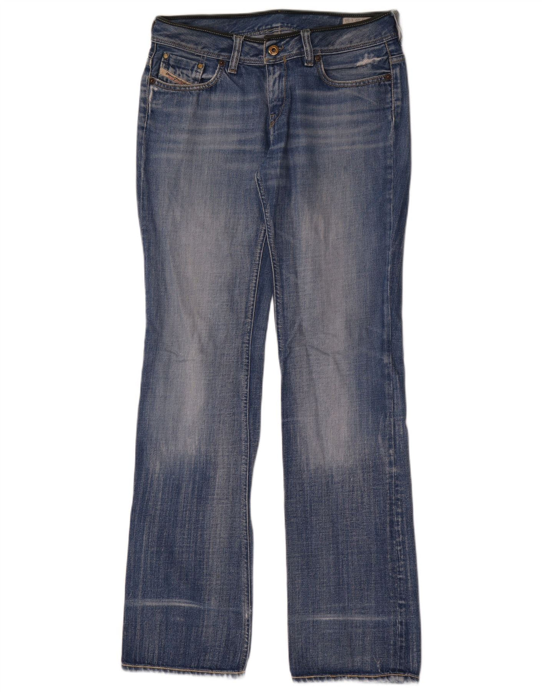 Diesel Dame BEBEL Bootcut Jeans W30 L34 Blå Bomuld