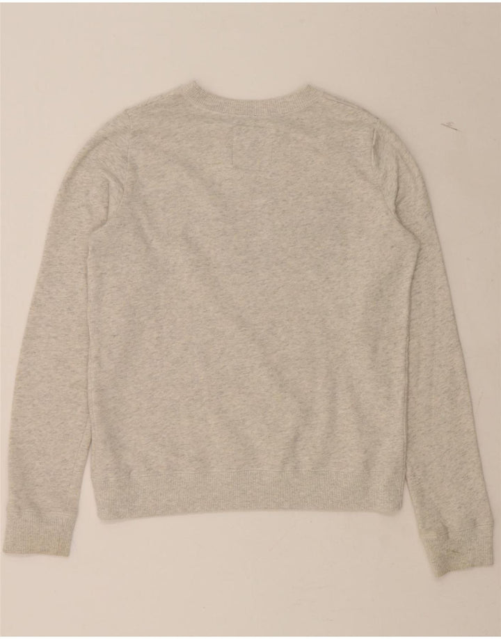 HOLLISTER Mens Graphic Sweatshirt Jumper Small Grey Cotton Vintage Hollister and Second-Hand Hollister from Messina Hembry 