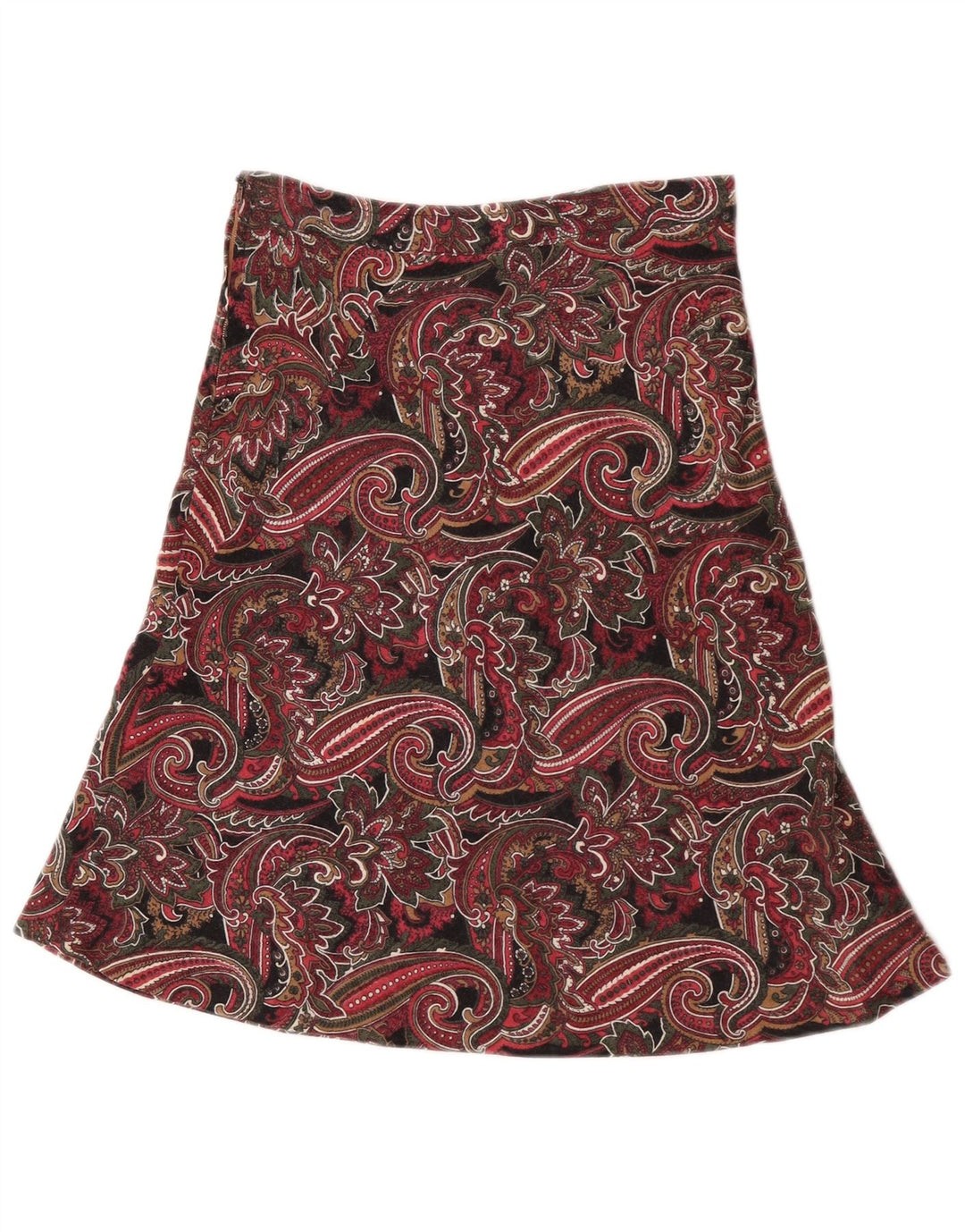 Vintage A-line nederdel til kvinder W25 Lille flerfarvet Paisley