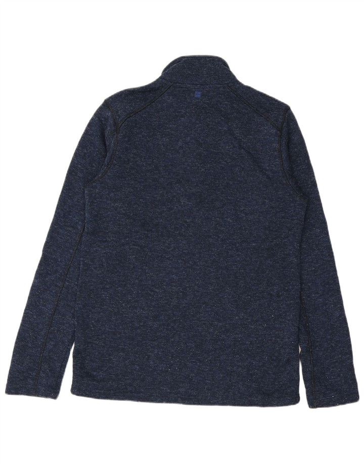 Mountain Warehouse Herre Zip Neck Jumper Sweater Medium Navy Blue