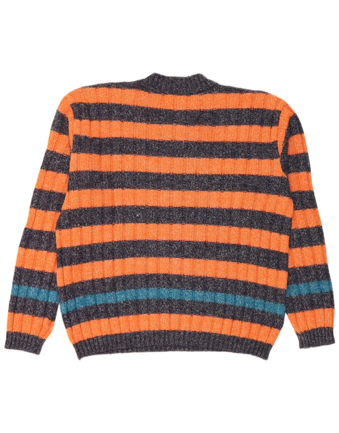 Levi's Herre V-hals sweater lille orange stribet Alpaca uld