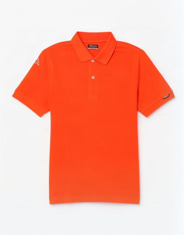 Kappa herre poloshirt Medium orange bomuld