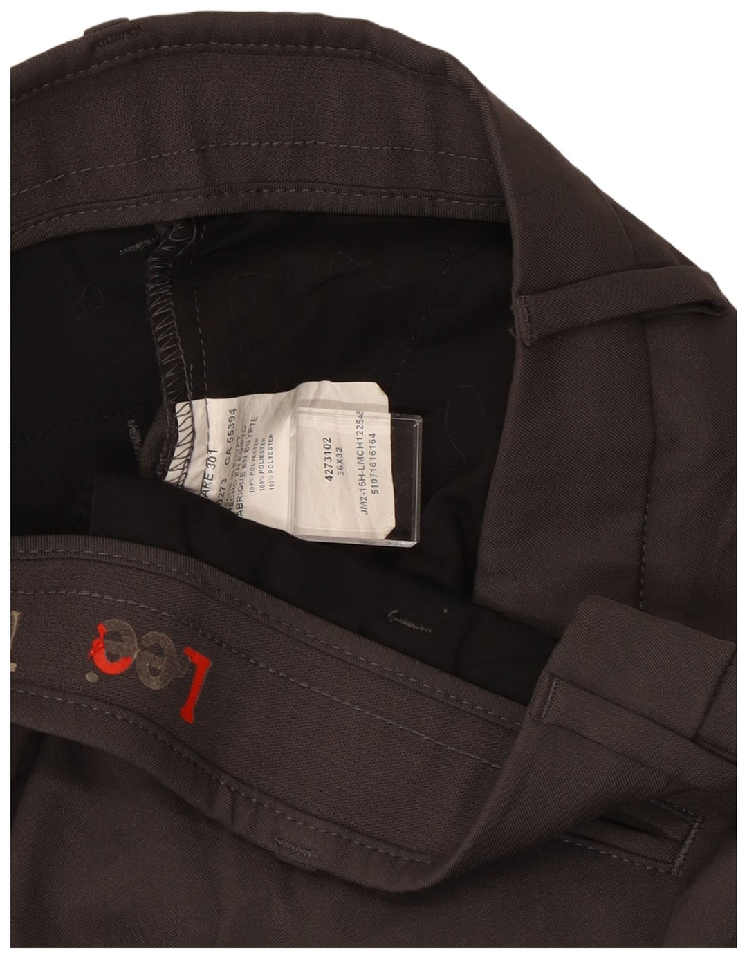 LEE Herre Rejselige Chinobukser W36 L32 Grå polyester