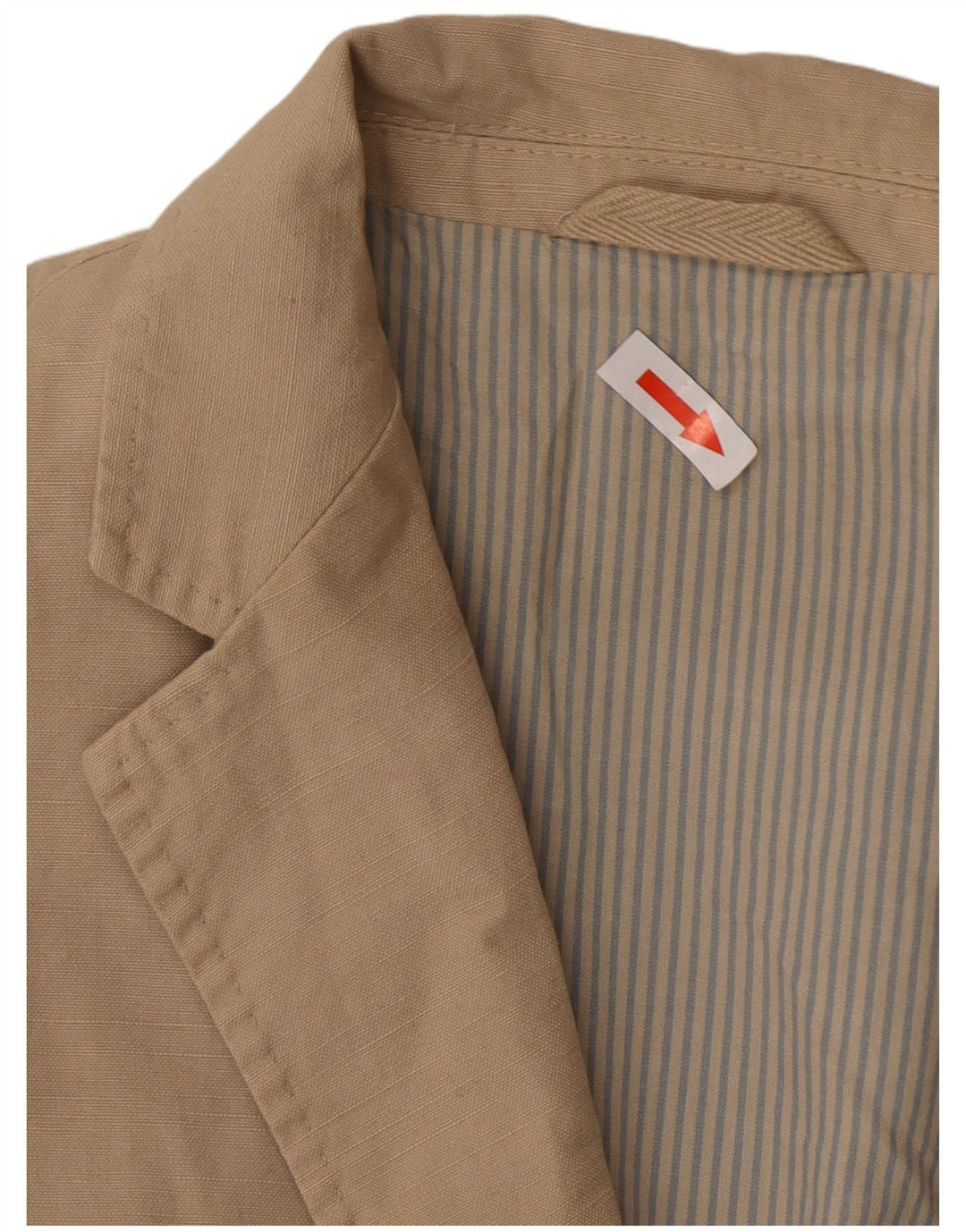 Massimo Dutti Herre 2-knaps blazerjakke EU 48 Medium Beige Bomuld