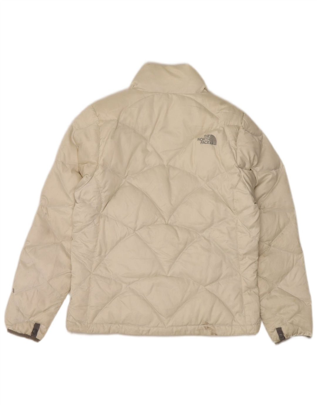 The North Face Dame Polstret Jakke UK 16 Large Off White Nylon