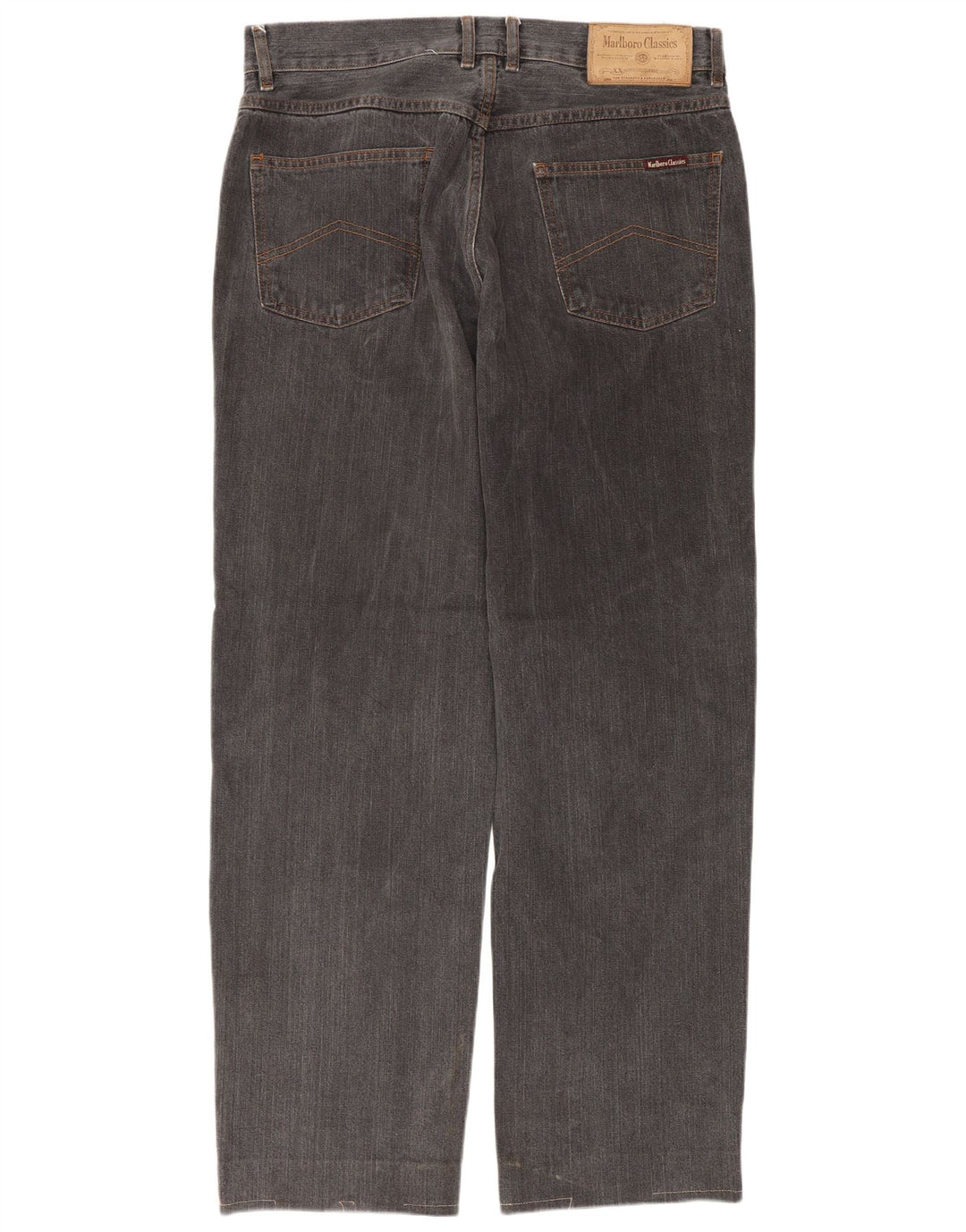 MARLBORO CLASSICS Straight jeans til mænd W33 L29 Grå bomuld