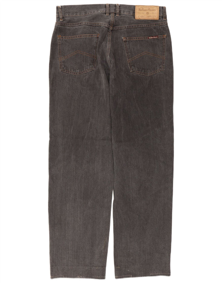 MARLBORO CLASSICS Straight jeans til mænd W33 L29 Grå bomuld