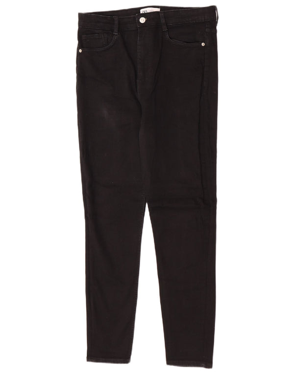 Zara Dame Skinny Jeans EU 44 XL W34 L27 Sort Bomuld