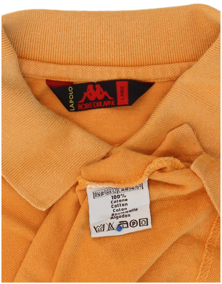 KAPPA herre poloshirt stor orange bomuld