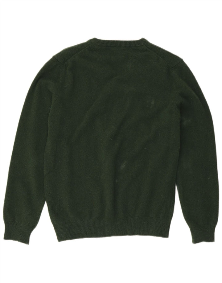 Gant Herre V-hals sweater Medium Grøn lammeuld