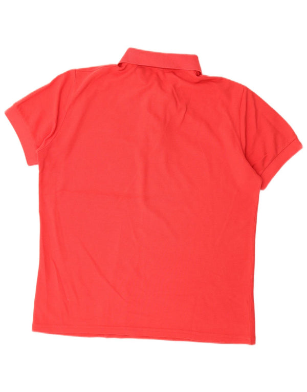 Benetton Boys Polo Shirt 13-14 År 3XL Rød Bomuld