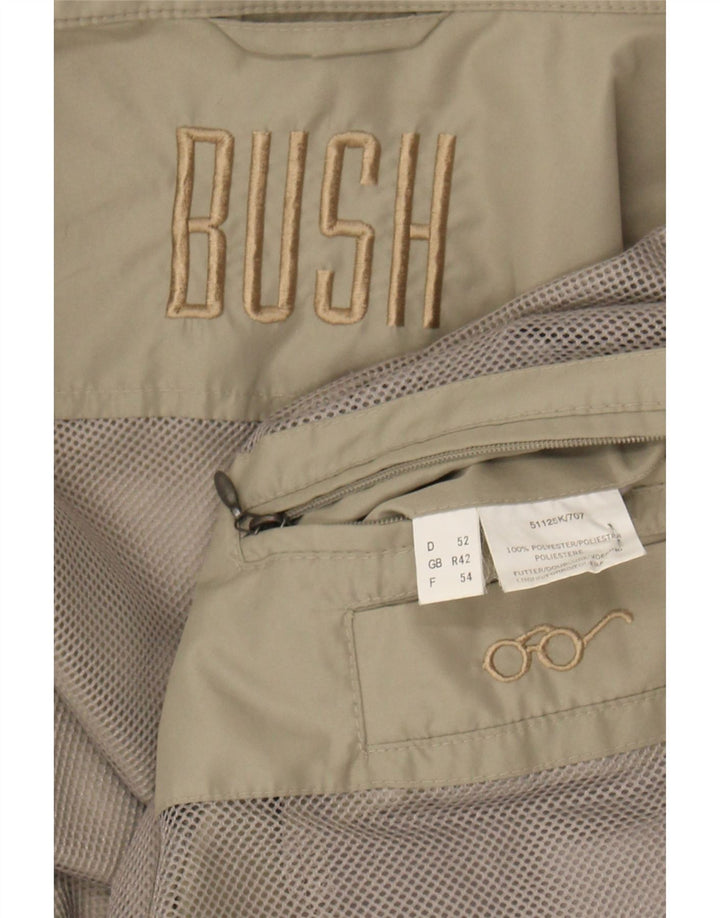 BUSH Mens Bomber Jacket UK 42 XL Beige Polyester Vintage Bush and Second-Hand Bush from Messina Hembry 