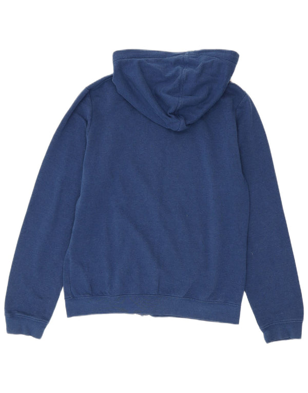 Nike hættetrøje med lynlås til kvinder UK 14 Medium Blue Bomuld