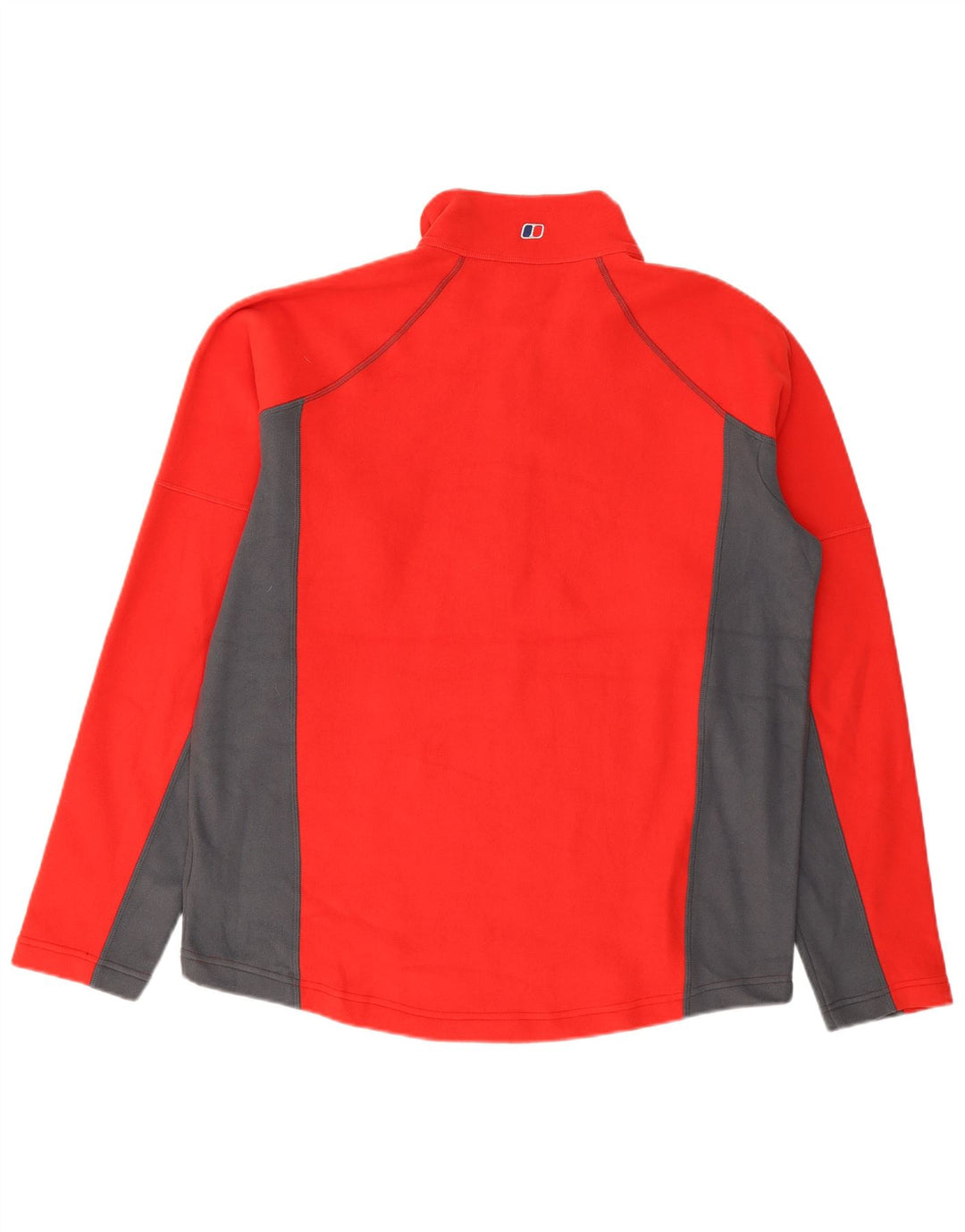 Berghaus Fleece Jumper med lynlås til mænd Large Rød Colourblock Polyester