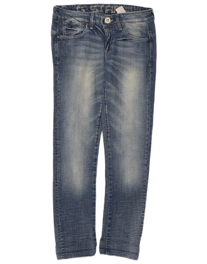 G-STAR Dame Acid Wash Slim Jeans W28 L26 Blå Bomuld