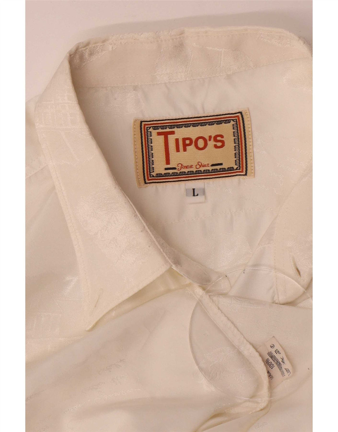 Tipo'S Herreskjorte Stor hvid polyester