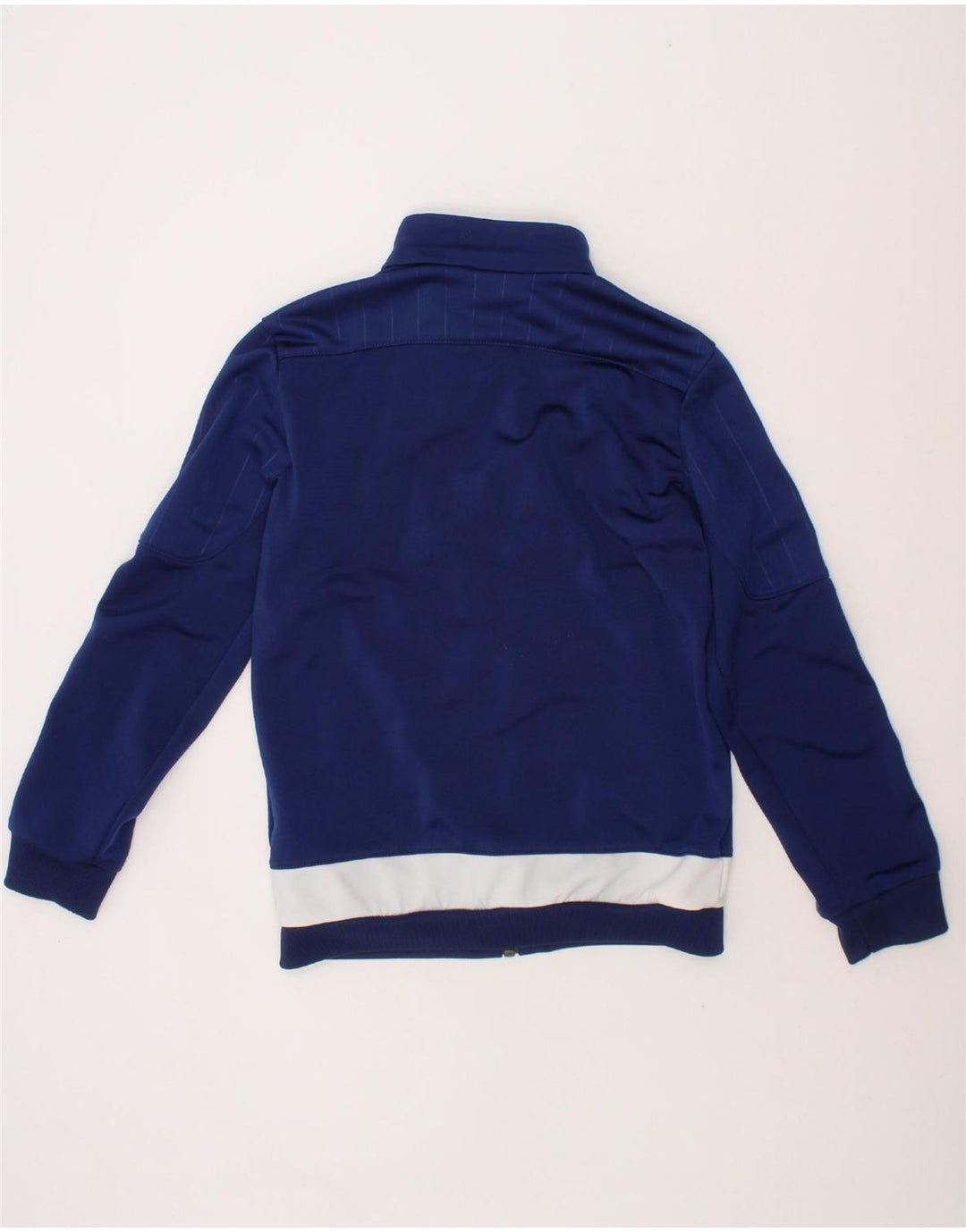 ADIDAS Boys Tracksuit Top Jacket 7-8 Years Navy Blue Colourblock Polyester Vintage Adidas and Second-Hand Adidas from Messina Hembry 
