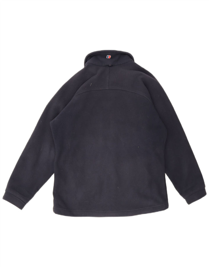 Berghaus Dame Liner Fleece Jakke UK 14 Large Navy Blue Polyester