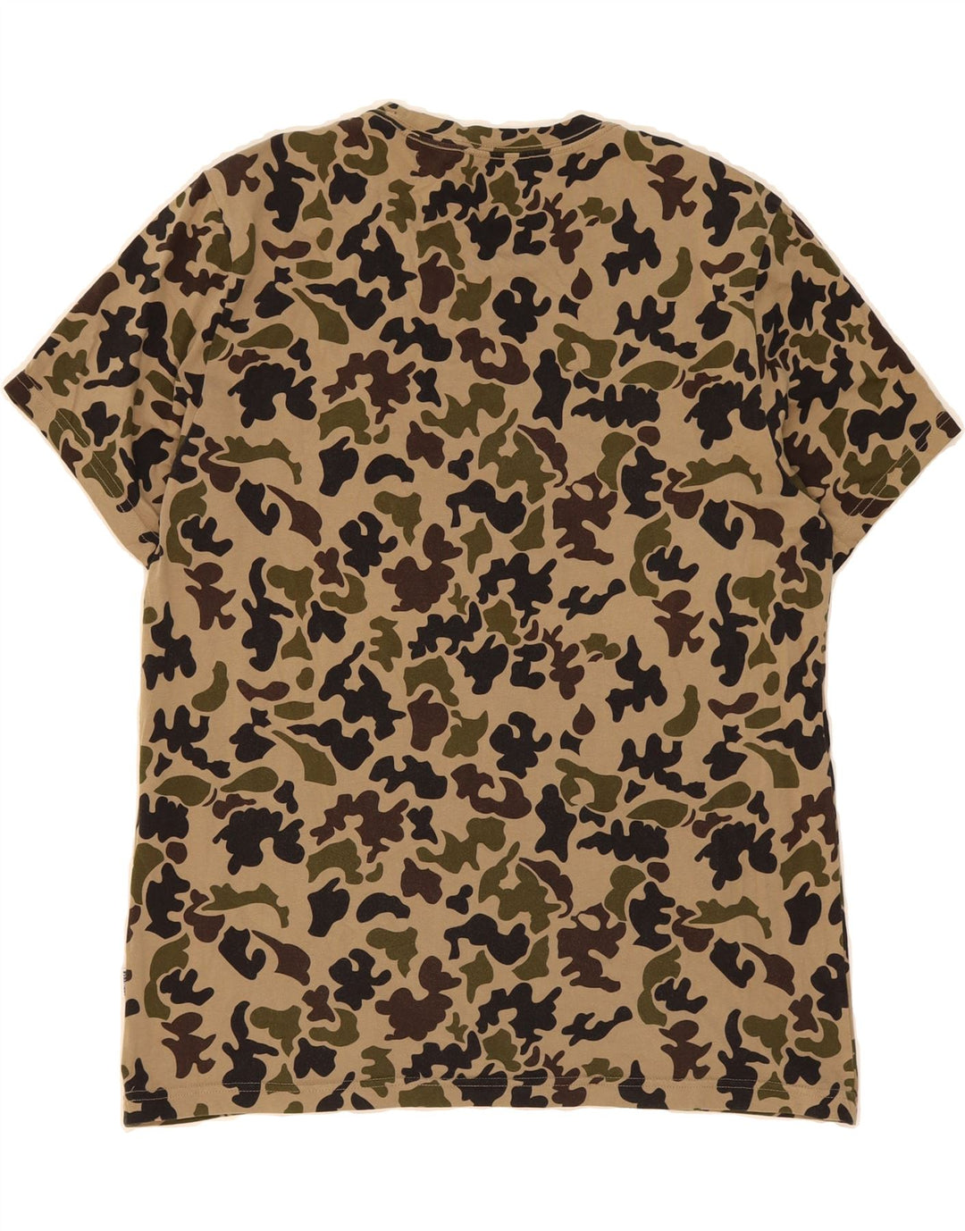CONVERSE Mens Chuck Taylor Graphic T-Shirt Top Medium Beige Camouflage Vintage Converse and Second-Hand Converse from Messina Hembry 
