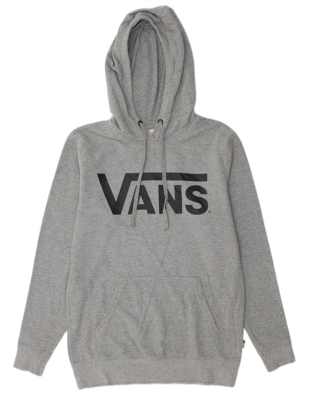 VANS Mens Graphic Hoodie Jumper XS Grey Cotton