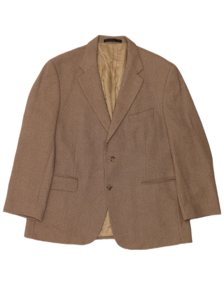 Marks & Spencer Herre 2-knaps blazerjakke UK 44 XL Beige New Wool