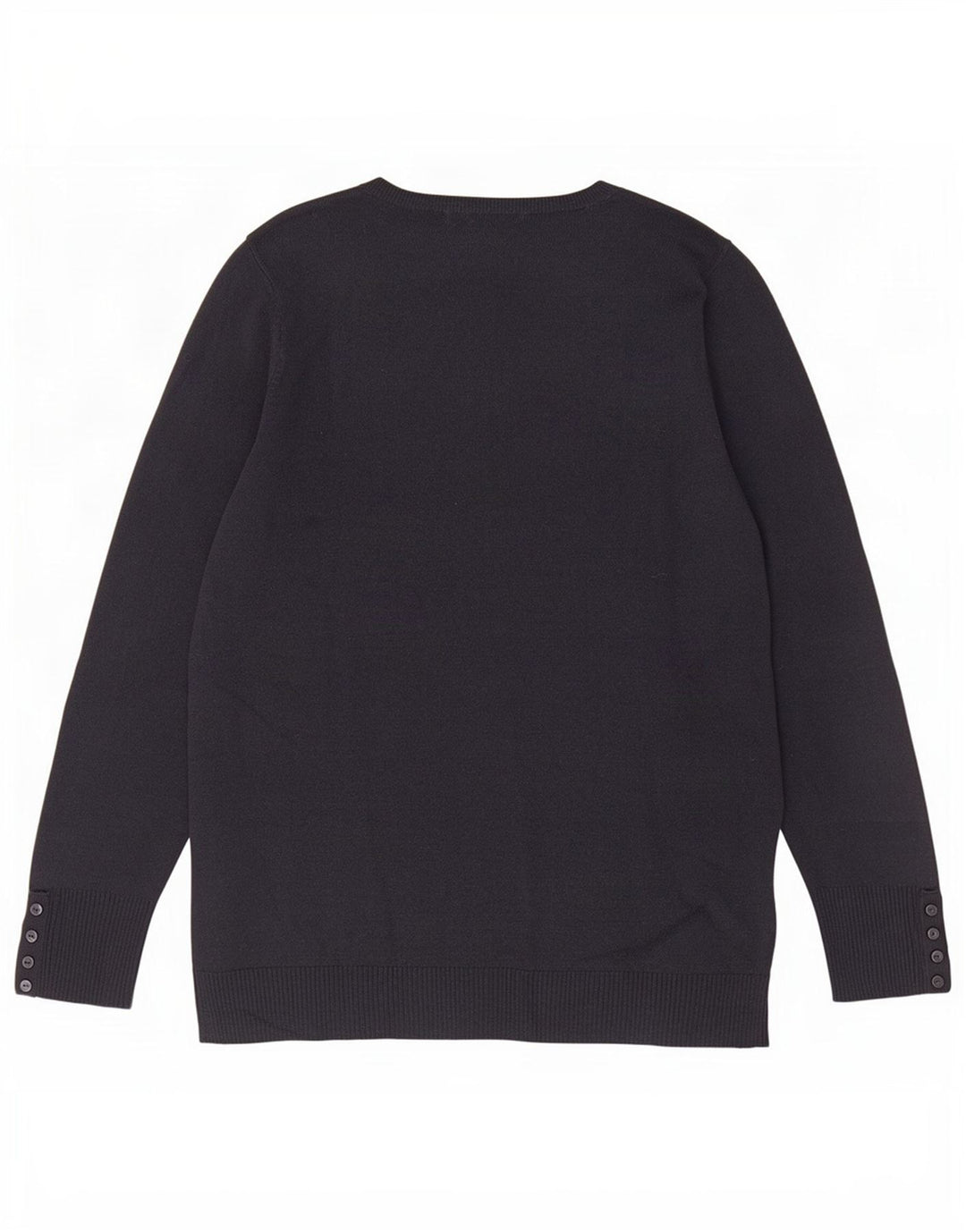 Marks & Spencer Dame V-hals sweater UK 16 Large Navy Blue