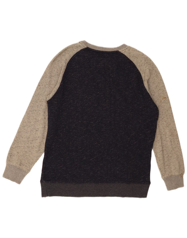 Hurley Boys sweater med rund hals 15-16 år Navy Blue Colourblock