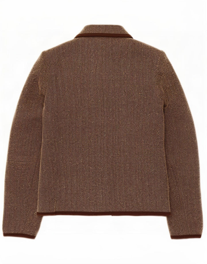 Marks & Spencer Dame Blazer Jacket UK 10 Lille brun sildeben