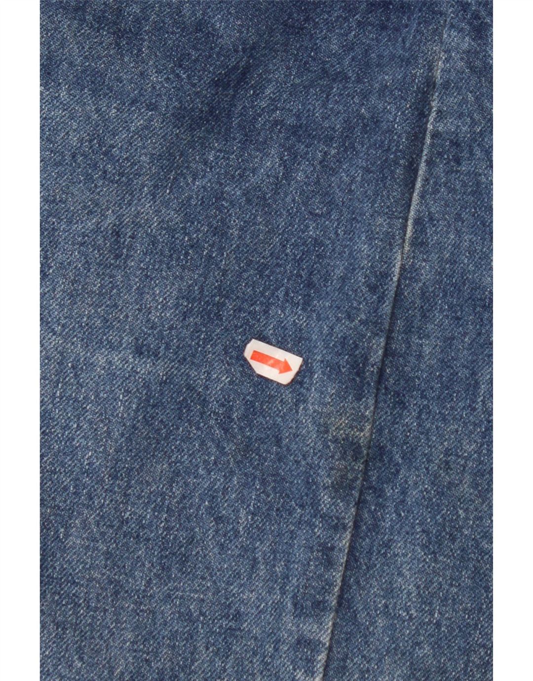 VINTAGE Piger High Rise denimnederdel 15-16 år W24 Blue Cotton