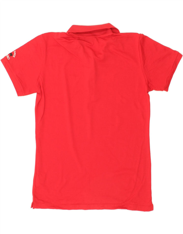 CHERVO Womens Polo Shirt IT 48 XL Red Vintage Chervo and Second-Hand Chervo from Messina Hembry 