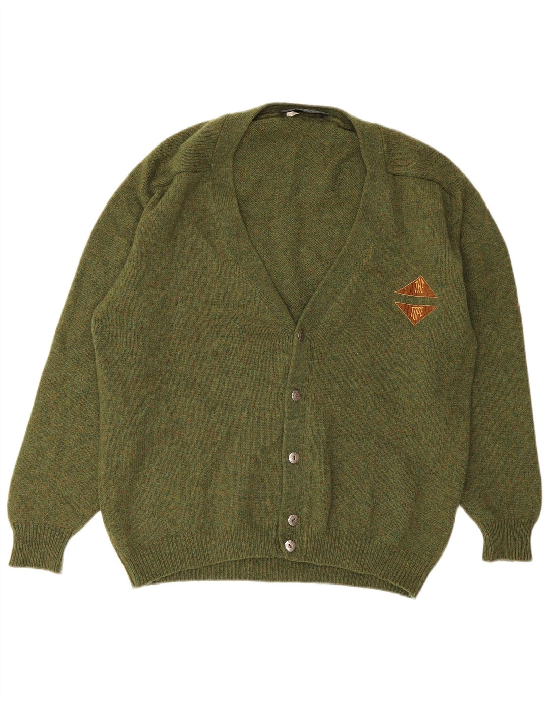 Vintage herre cardigan sweater XL Grøn
