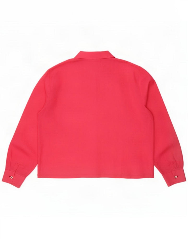 Vintage dameskjorte UK 14 Medium Pink