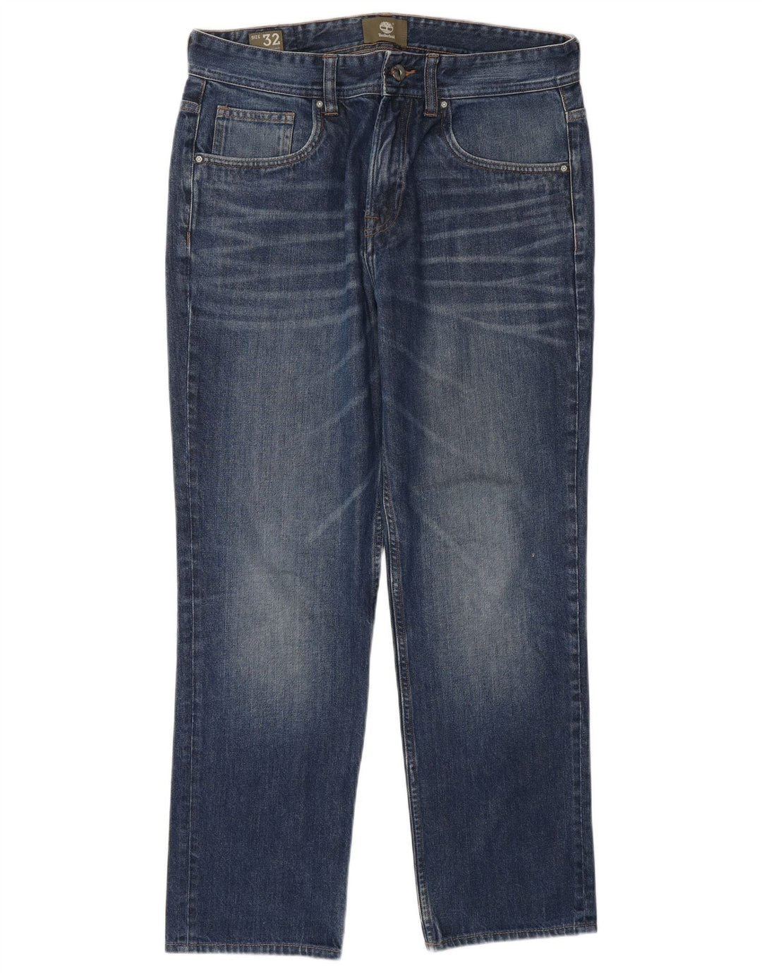 TIMBERLAND Straight jeans til mænd W32 L29 blå bomuld