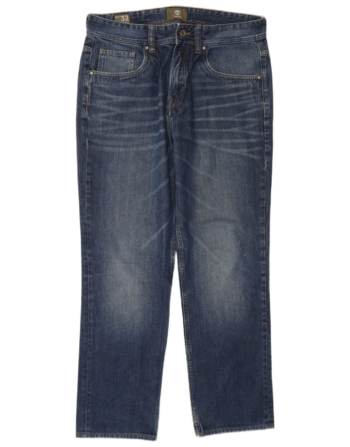 TIMBERLAND Straight jeans til mænd W32 L29 blå bomuld