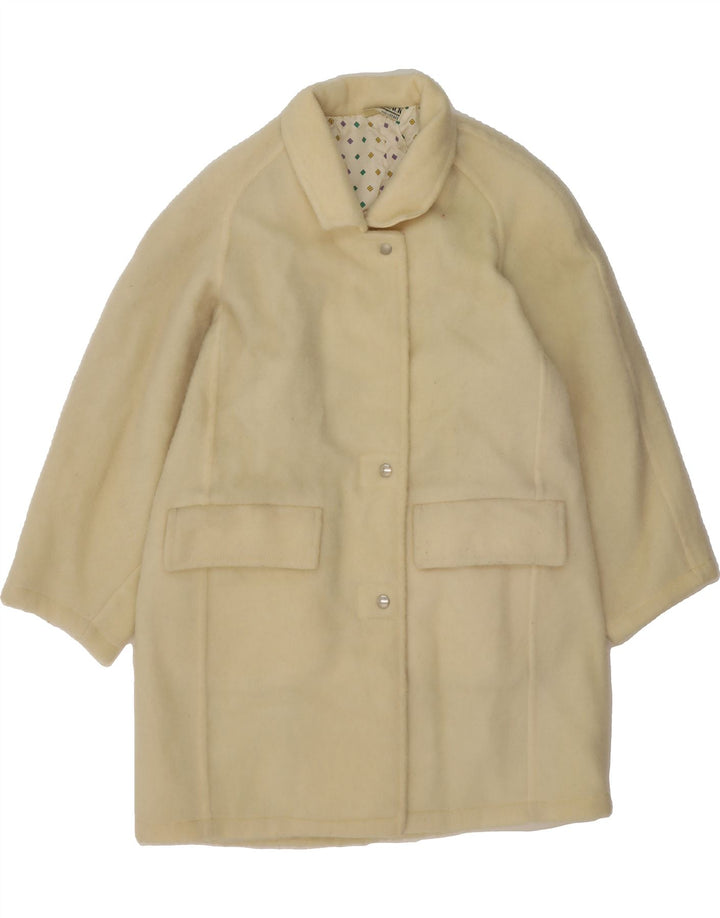 PENNY BLACK Womens Overcoat UK 14 Medium Beige Vintage Penny Black and Second-Hand Penny Black from Messina Hembry 