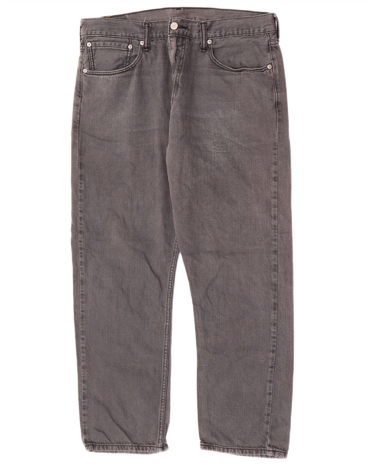 Levi's Herre 508 Straight Jeans W36 L27 Grå Bomuld