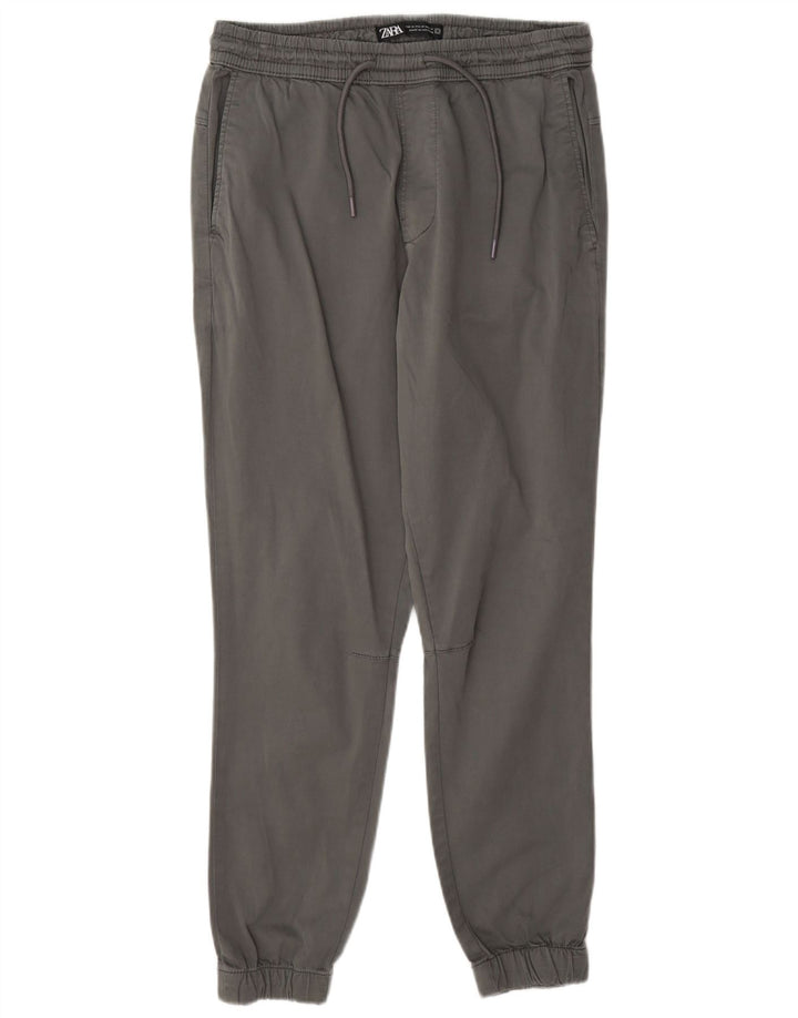 Zara Herre joggers Casual Bukser Medium W31 L28 Grå Bomuld
