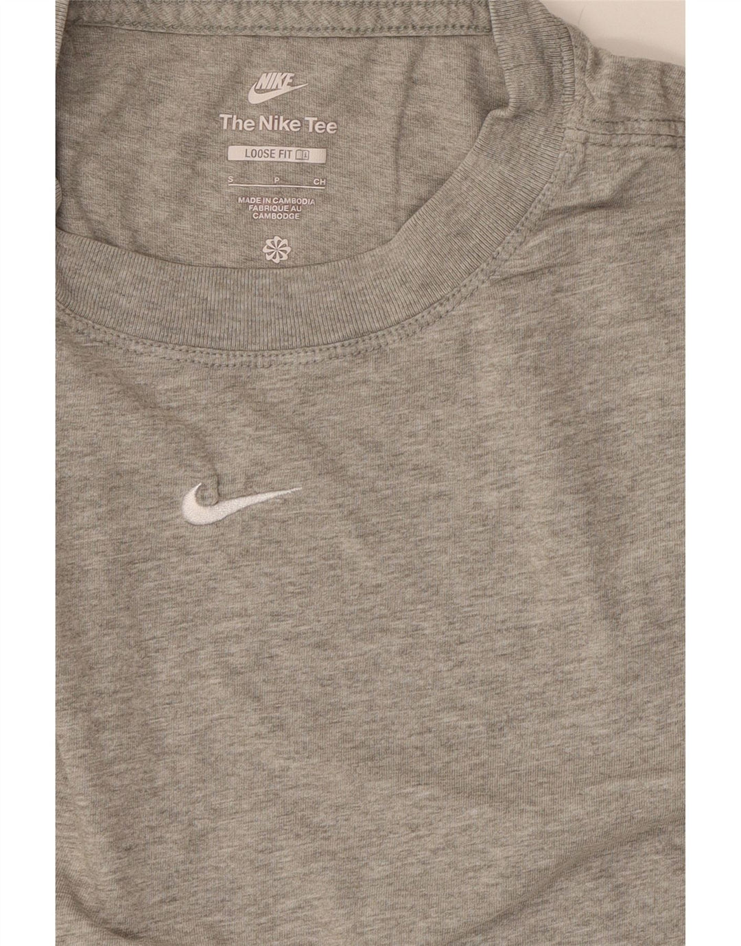 NIKE Mens Loose Fit T-Shirt Top Small Grey Cotton Vintage Nike and Second-Hand Nike from Messina Hembry 