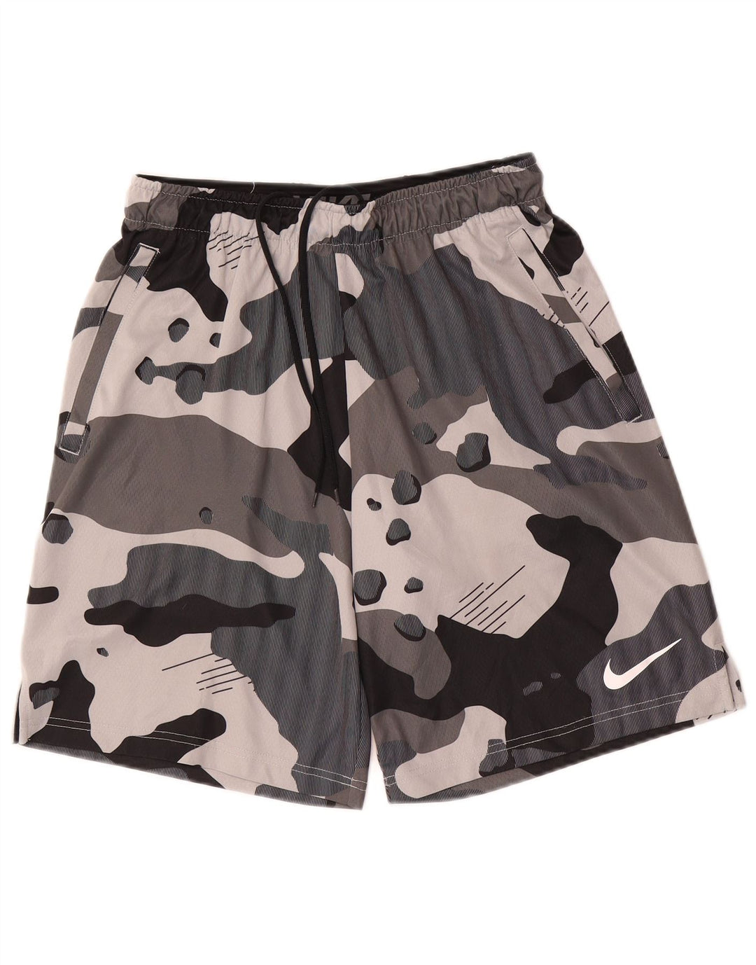 Nike Herre Dri Fit Sportshorts Medium Grey Camouflage Polyester